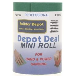 Builder Depot Professional Green Ally Oxide Sandpaper 10m Roll