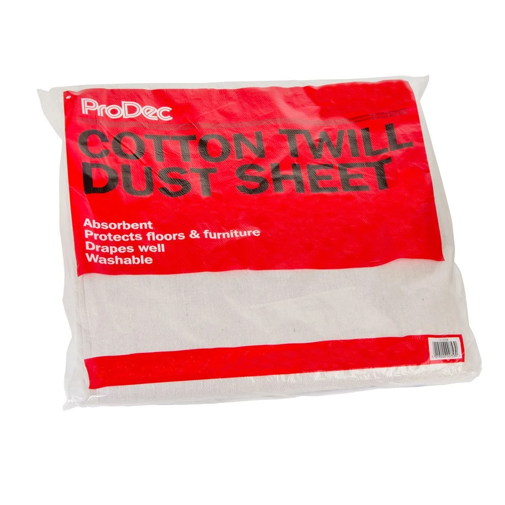 ProDec Cotton Twill Dust Sheet 24' X 3' 1 ProDec Cotton Twill Dust Sheet 24' X 3'