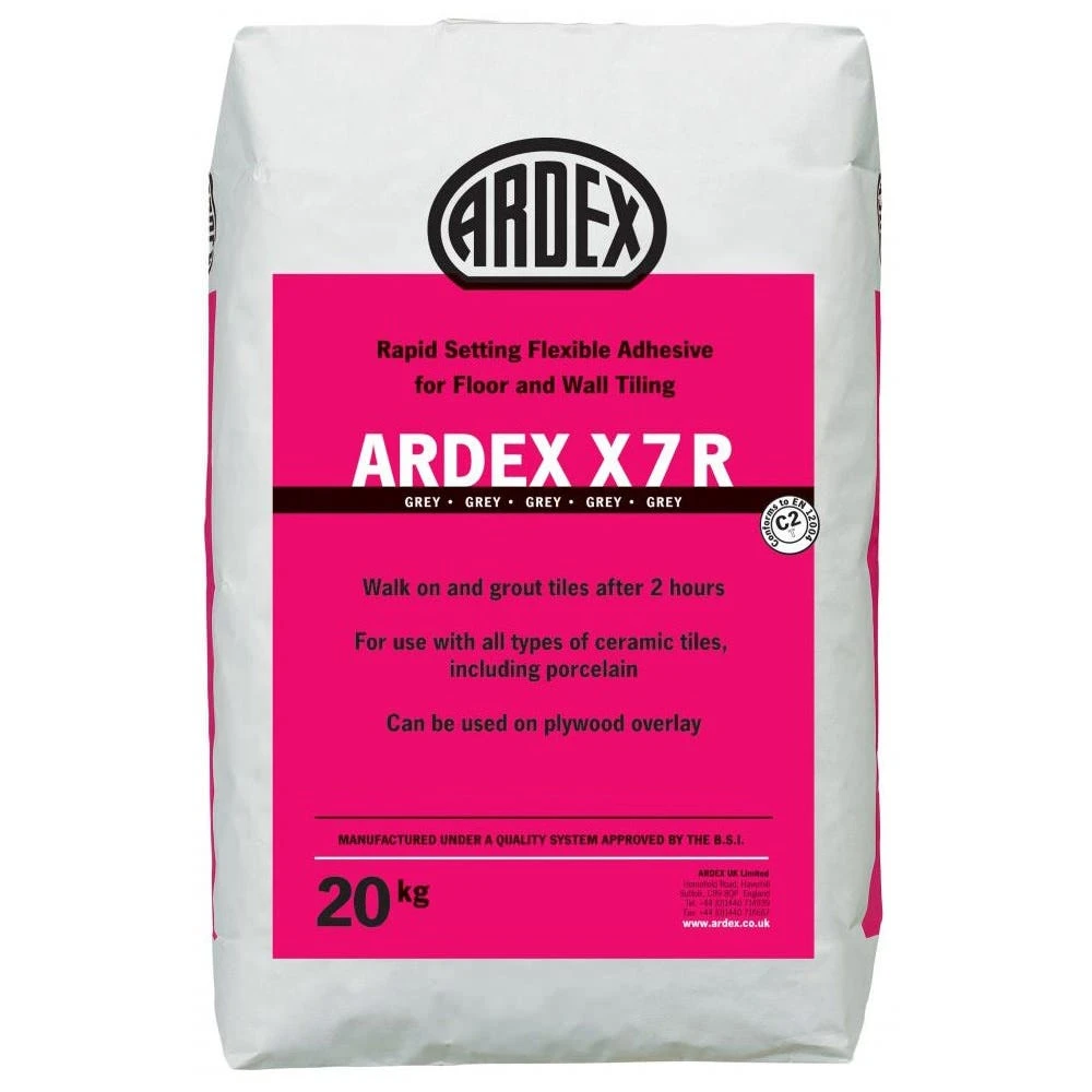 Ardex X7R Rapid Set Tile Adhesive 20Kg 1 Ardex X7R Rapid Set Tile Adhesive 20Kg