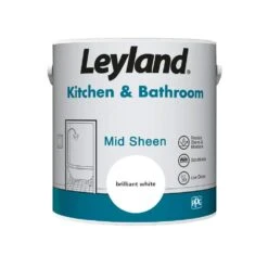 Leyland Kitchen & Bathroom Paint Brilliant White 2.5L