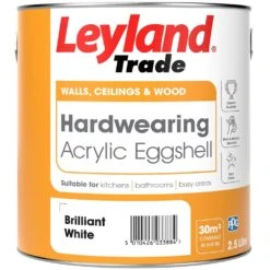 Leyland Trade Acrylic Eggshell Brilliant White