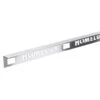 Homelux 12.5mm Straight Edge Silver Metal Tile Trim 2.5m