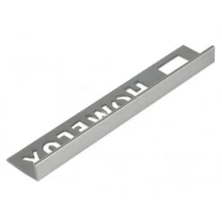 Homelux 8mm Straight Edge Silver Metal Tile Trim 2.5m