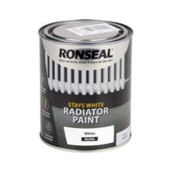 Ronseal Stays White Radiator Paint White Gloss 750ml 5 Ronseal Stays White Radiator Paint White Gloss 750ml -Decor Pro Shop L045737 b 03 3bd5