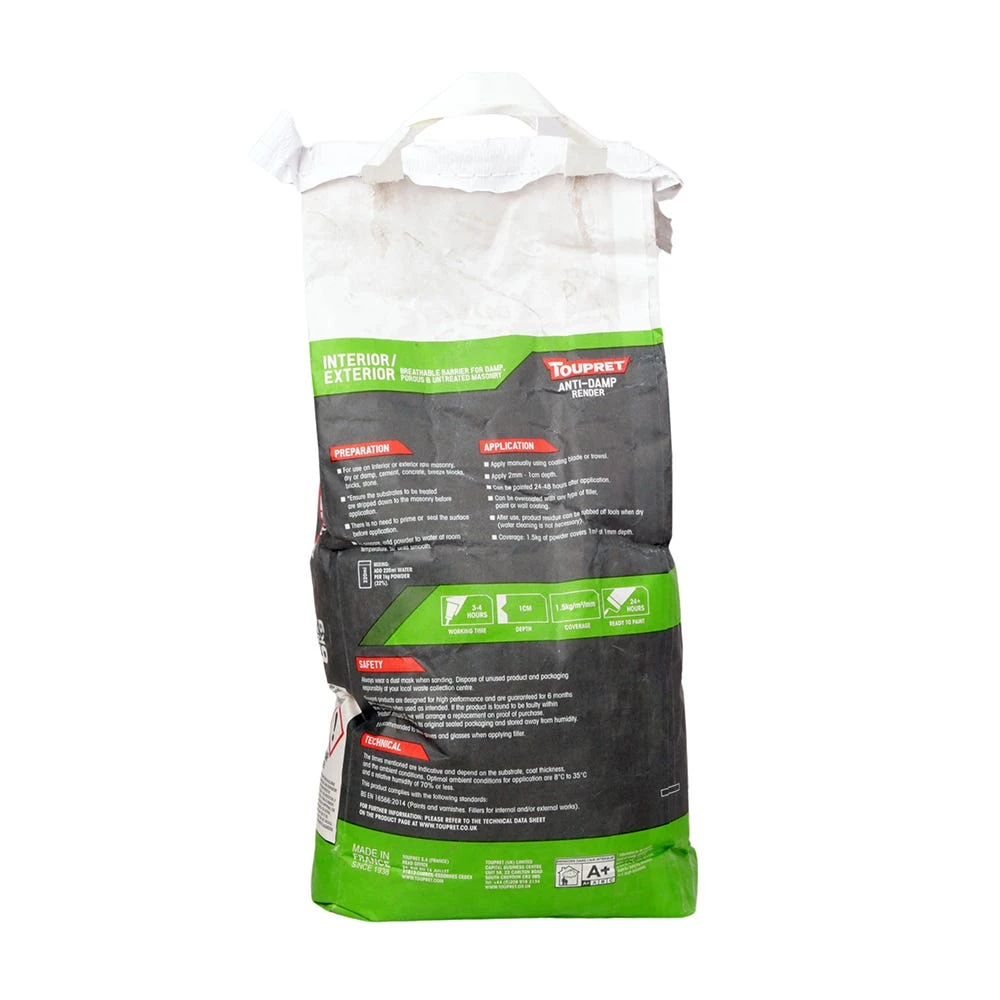Toupret Humi-Block Waterproof Masonry Filler 6kg 3 Toupret Humi-Block Waterproof Masonry Filler 6kg - Image 3