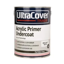 UltraCover Trade Acrylic Primer Undercoat Brilliant White 5L