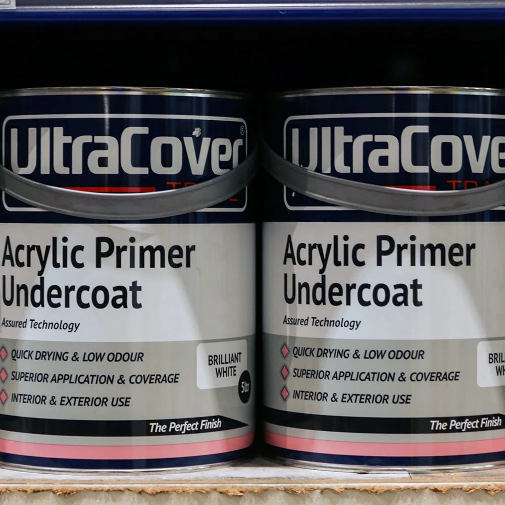 UltraCover Trade Acrylic Primer Undercoat Brilliant White 5L 4 UltraCover Trade Acrylic Primer Undercoat Brilliant White 5L - Image 4