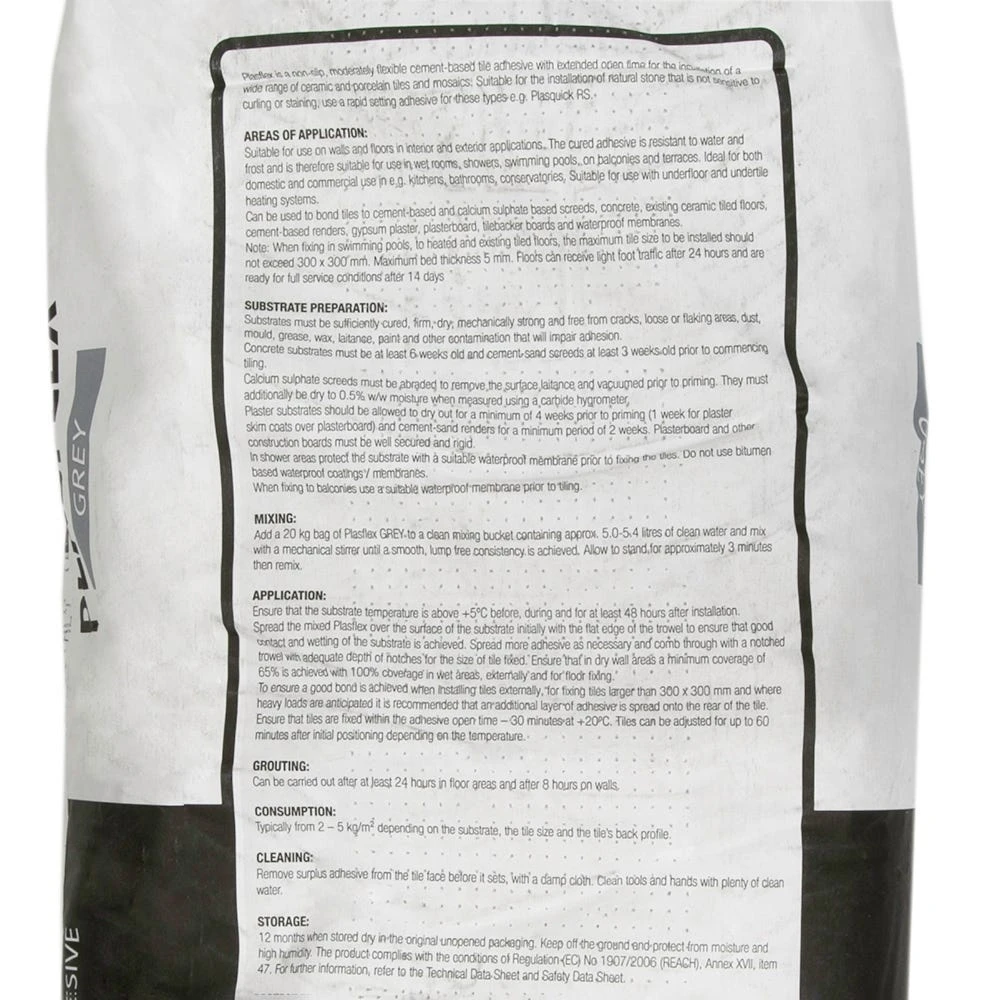 Plascrete 20Kg Plasflex Flexible Power Tile Adhesive 3 Plascrete 20Kg Plasflex Flexible Power Tile Adhesive - Image 3