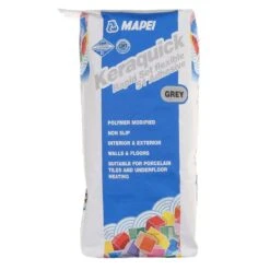 Mapei Keraquick Grey Rapid Setting Flexible S1 Adhesive 20Kg Pallet Of 48
