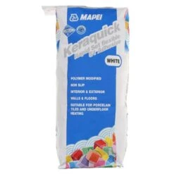 Mapei Keraquick White Rapid Setting Flexible S1 Adhesive 20Kg Pallet Of 48