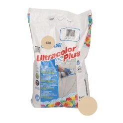 Mapei Ultracolor Plus Almond (138) Fast Set Water Repellent Tile Grout 5Kg