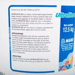 Mapei Ultralite D2 Ready Mixed Adhesive 12.5kg -Decor Pro Shop L061822 b 03 4077