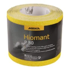 Mirka Yellow Hiomant Sandpaper P80 115mm X 10m Roll