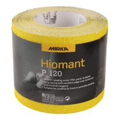 Mirka Yellow Hiomant Sandpaper P120 115mm X 10m Roll