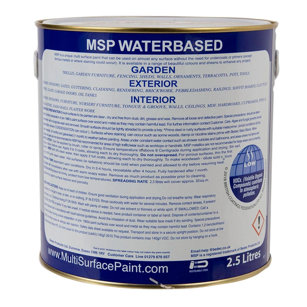 Bedec Multi Surface Paint Soft Matt Dark Grey 2.5L 2 Bedec Multi Surface Paint Soft Matt Dark Grey 2.5L - Image 2