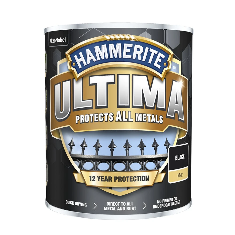 Hammerite Ultima Metal Matt 750ml 1 Hammerite Ultima Metal Matt 750ml