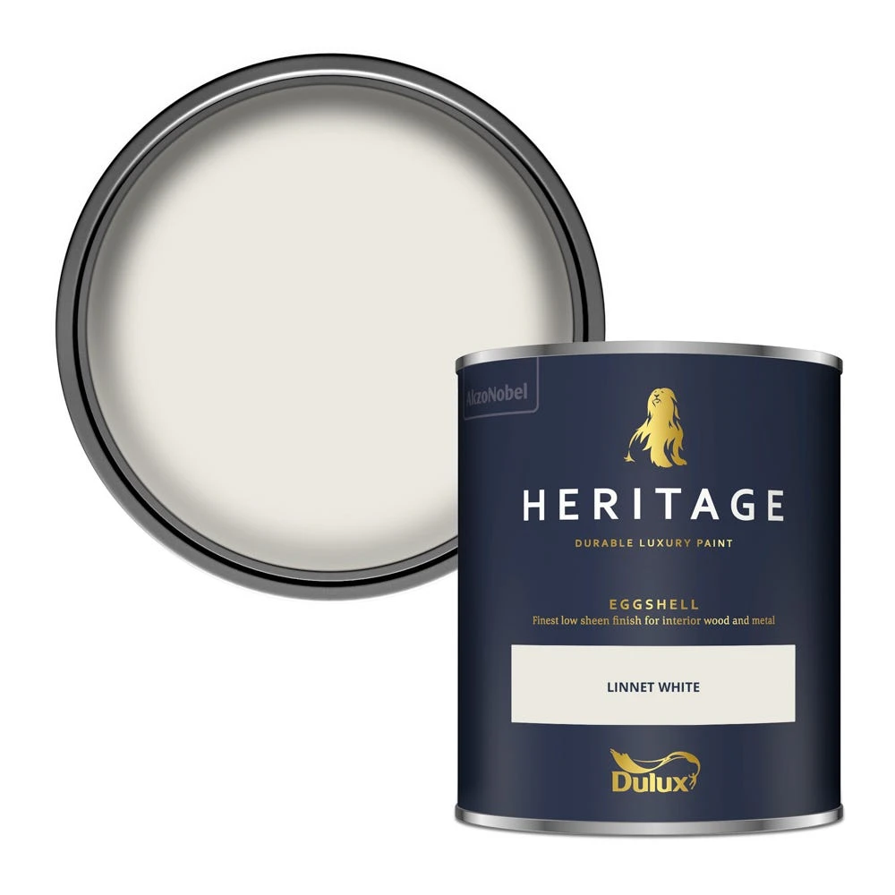 Dulux Heritage Eggshell Linnet White 2.5L 1 Dulux Heritage Eggshell Linnet White 2.5L