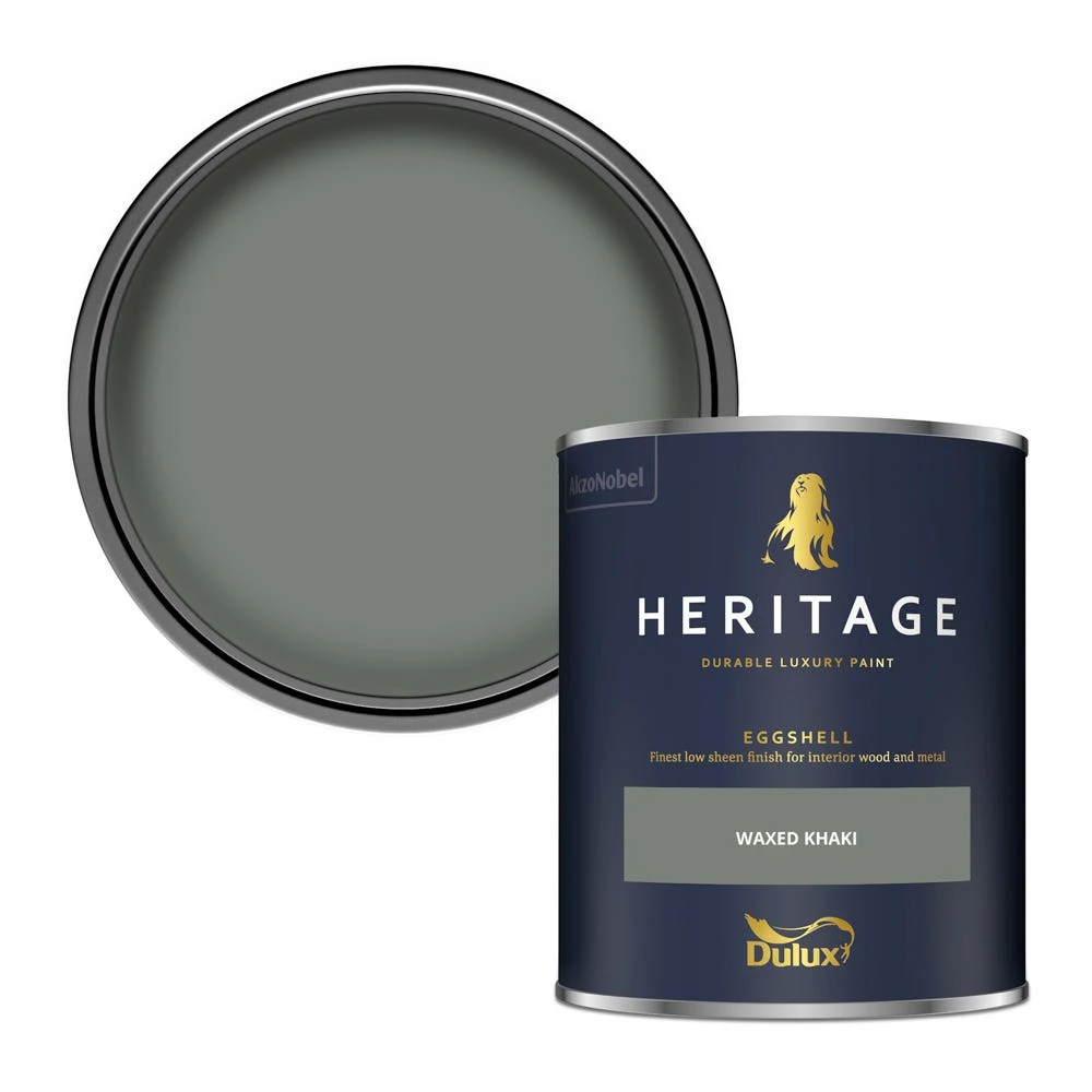 Dulux Heritage Eggshell Waxed Khaki 2.5L 1 Dulux Heritage Eggshell Waxed Khaki 2.5L