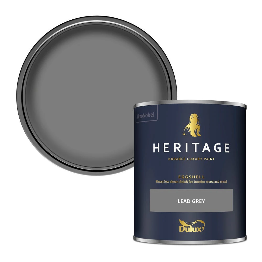 Dulux Heritage Eggshell Lead Grey 750ml 1 Dulux Heritage Eggshell Lead Grey 750ml