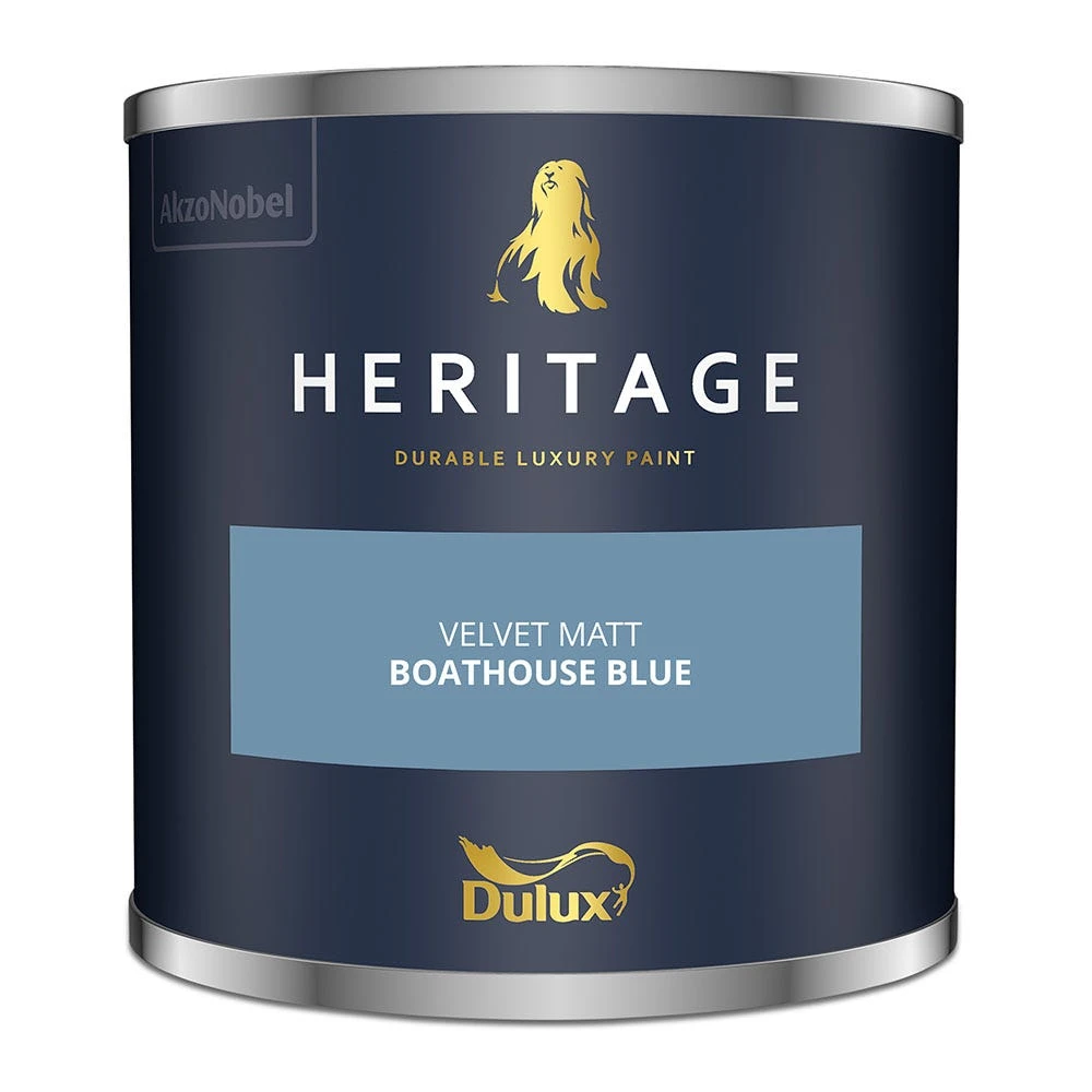 Dulux Heritage Velvet Matt Boathouse Blue 2.5L 2 Dulux Heritage Velvet Matt Boathouse Blue 2.5L - Image 2