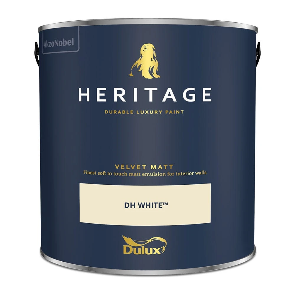 Dulux Heritage Velvet Matt DH White 2.5L 2 Dulux Heritage Velvet Matt DH White 2.5L - Image 2