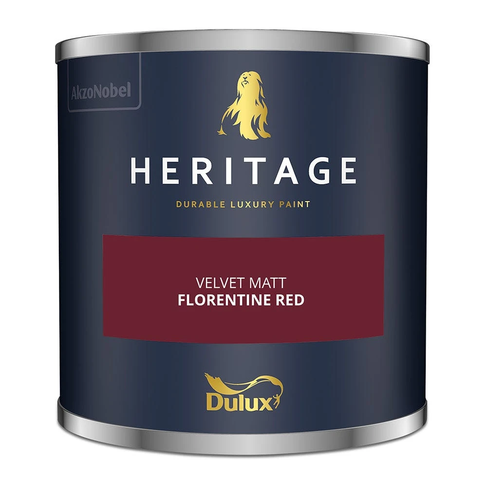 Dulux Heritage Velvet Matt Florentine Red 2.5L 2 Dulux Heritage Velvet Matt Florentine Red 2.5L - Image 2