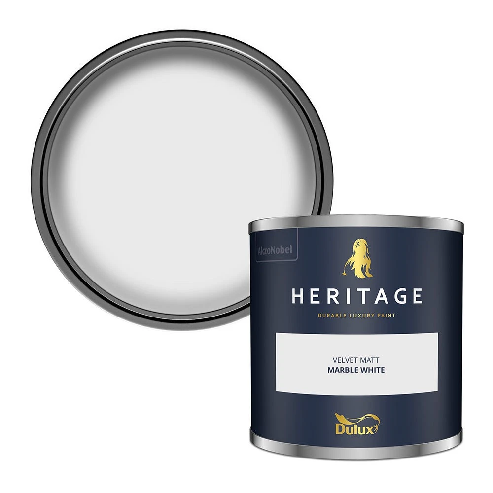 Dulux Heritage Velvet Matt Marble White 2.5L 1 Dulux Heritage Velvet Matt Marble White 2.5L