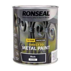 Ronseal Direct To Metal Black Gloss 750ml