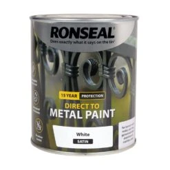 Ronseal Direct To Metal White Satin 750ml