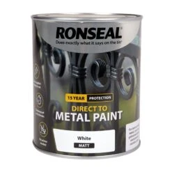 Ronseal Direct To Metal White Matt 750ml