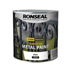 Ronseal Direct To Metal Paint White Gloss 2.5L