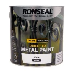 Ronseal Direct To Metal White Satin 2.5L