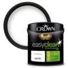 Crown EasyClean Hard Wearing Wall & Ceiling Emulsion Paint Pure Brilliant White 2.5L