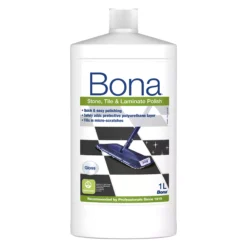Bona Laminate, Stone & Tile Floor Polish, 1L Bottle
