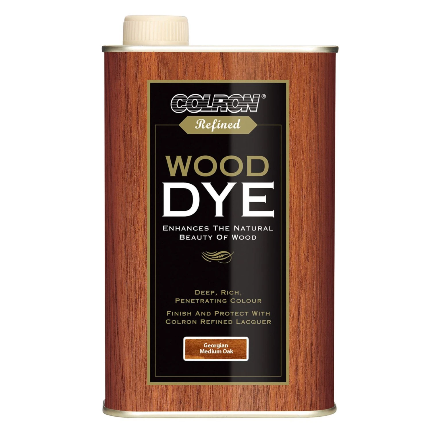 Colron Refined Georgian Medium Oak Wood Dye, 0.25L 2 Colron Refined Georgian Medium Oak Wood Dye, 0.25L - Image 2