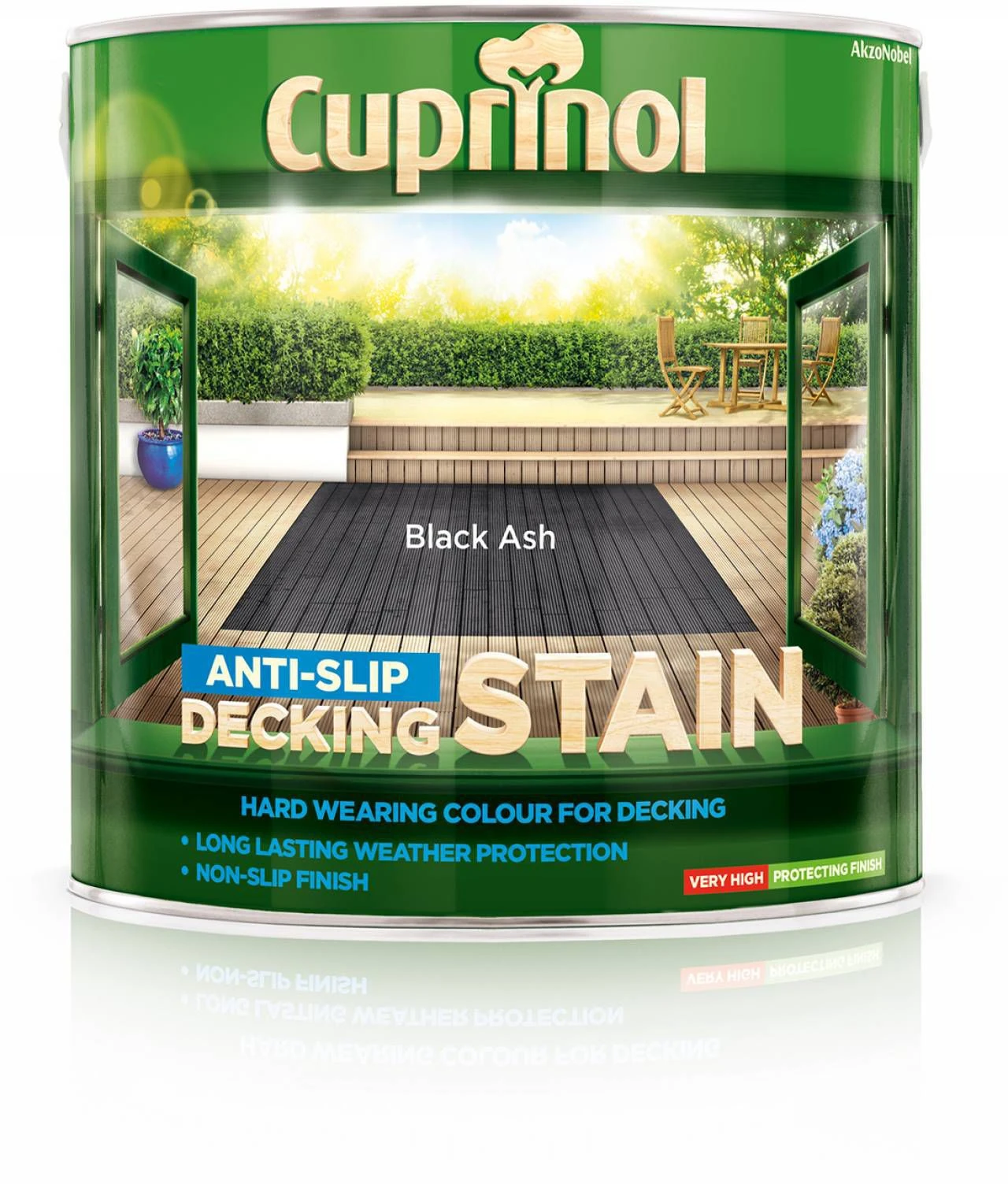 Cuprinol Black Ash Matt Decking Wood Stain, 2.5L 2 Cuprinol Black Ash Matt Decking Wood Stain, 2.5L - Image 2