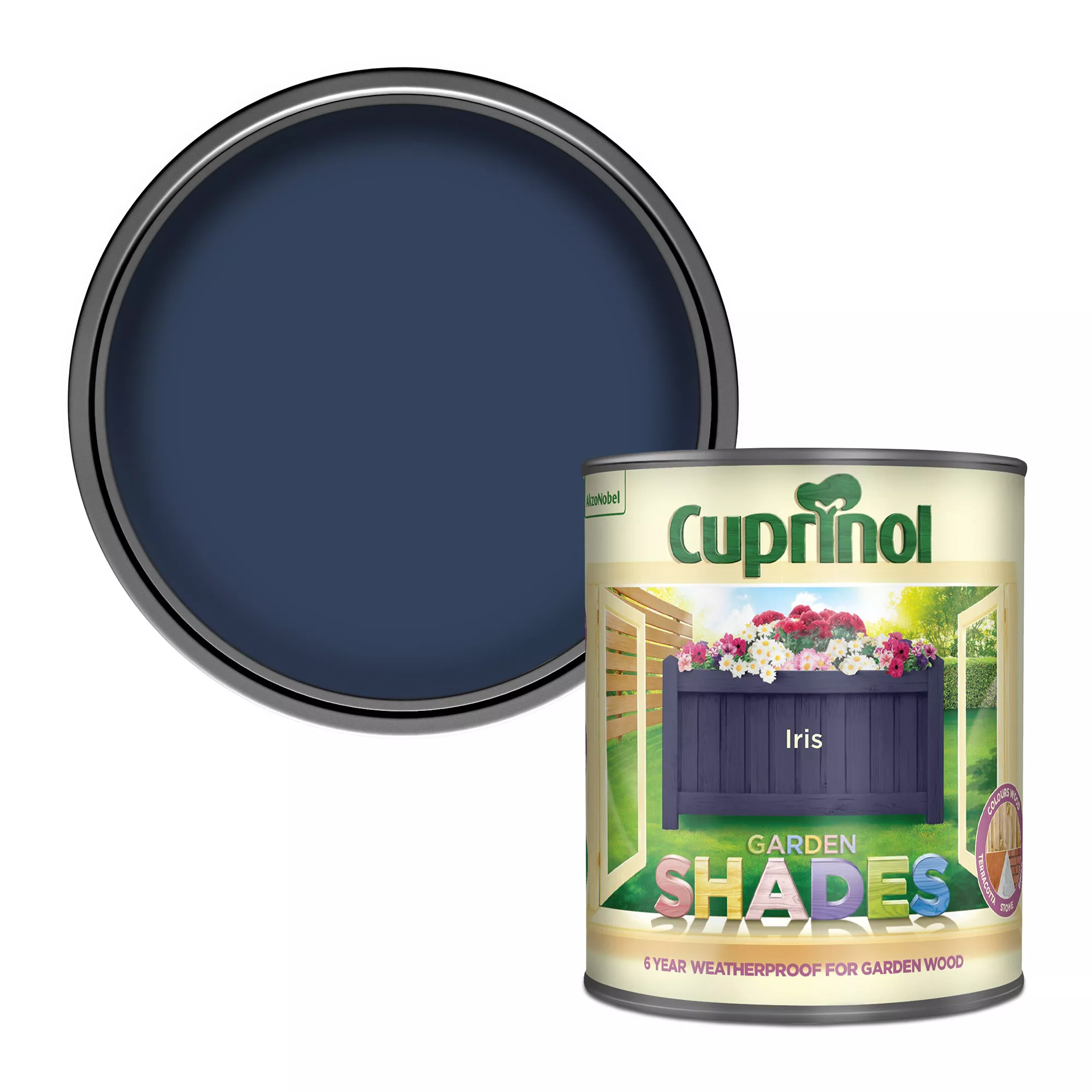 Cuprinol Garden Shades Iris Matt Multi-surface Exterior Wood Paint, 1L 1 Cuprinol Garden Shades Iris Matt Multi-surface Exterior Wood Paint, 1L