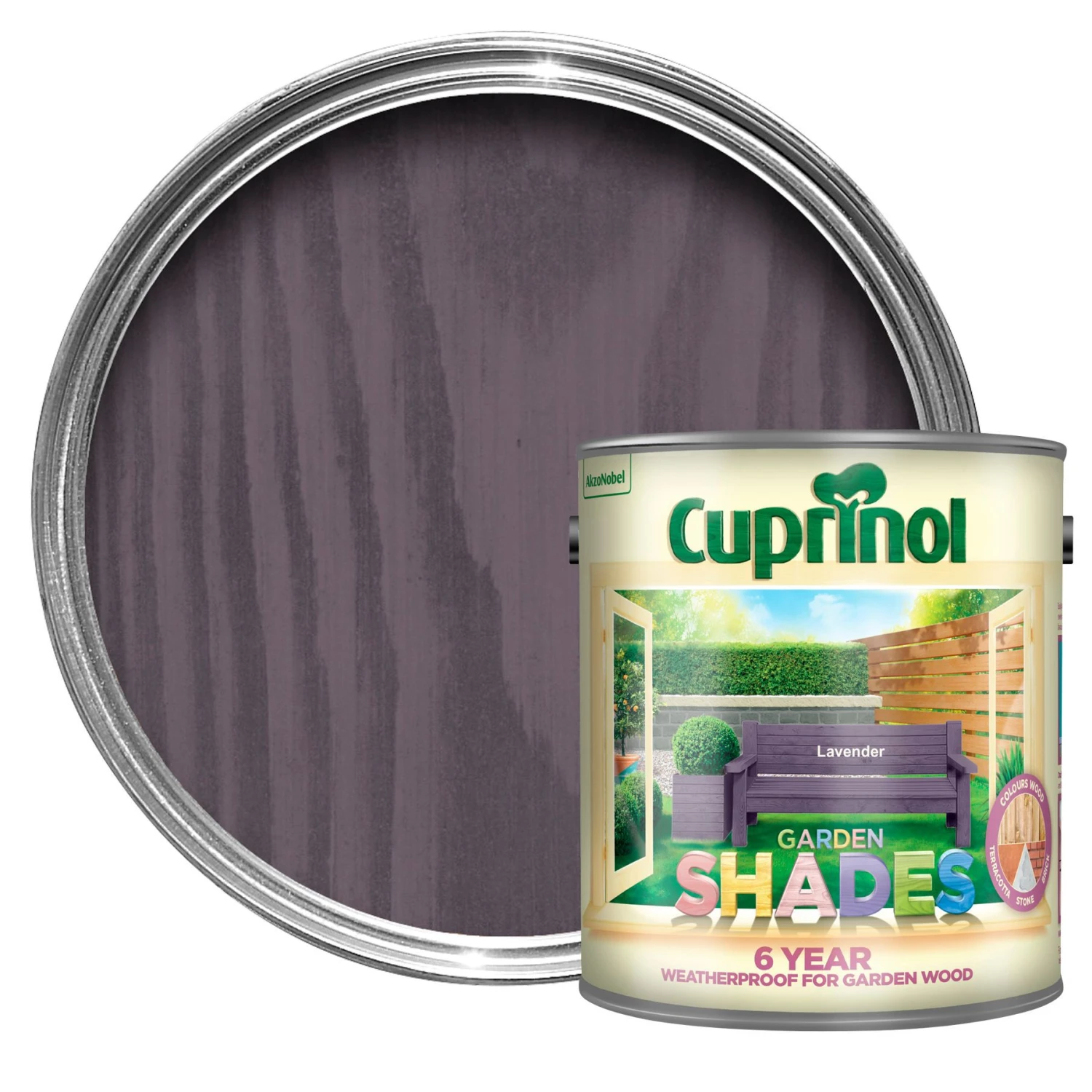 Cuprinol Garden Shades Lavender Matt Multi-surface Exterior Wood Paint, 2.5L 1 Cuprinol Garden Shades Lavender Matt Multi-surface Exterior Wood Paint, 2.5L