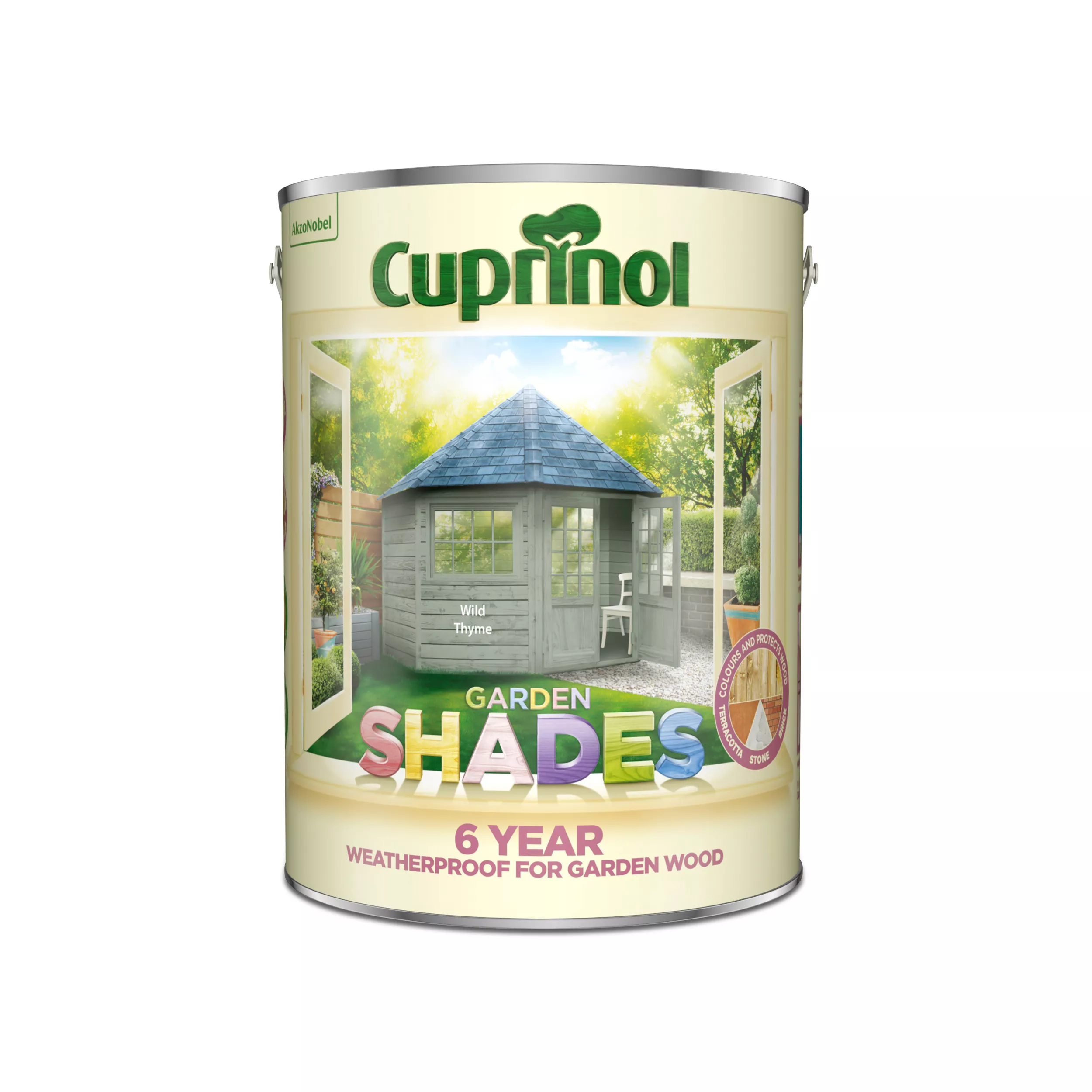 Cuprinol Garden Shades Wild Thyme Matt Multi-surface Exterior Wood Paint, 5L 2 Cuprinol Garden Shades Wild Thyme Matt Multi-surface Exterior Wood Paint, 5L - Image 2