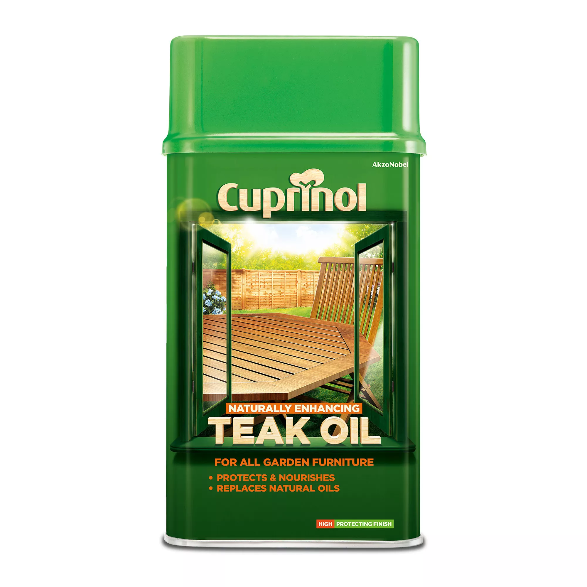 Cuprinol Naturally Enhancing Clear Teak Wood Oil, 1L 2 Cuprinol Naturally Enhancing Clear Teak Wood Oil, 1L - Image 2