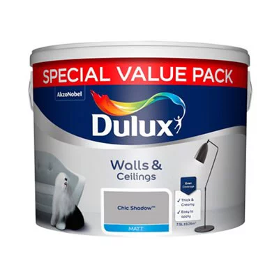 Dulux Chic Shadow Matt Emulsion Paint, 7.5L 2 Dulux Chic Shadow Matt Emulsion Paint, 7.5L - Image 2