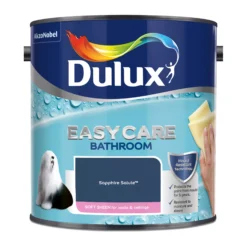 Dulux Easycare Bathroom Sapphire Salute Soft Sheen Wall Paint, 2.5L -Decor Pro Shop dulux easycare bathroom sapphire salute soft sheen wall paint 2 5l5010212668566 08c bq