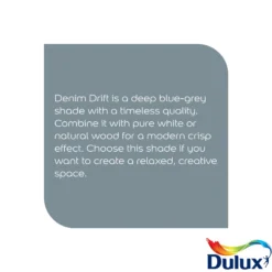 Dulux Easycare Washable & Tough Denim Drift Matt Wall Paint, 5L -Decor Pro Shop dulux easycare washable tough denim drift matt wall paint 5l5010212659441 36c bq