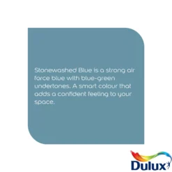 Dulux Easycare Washable & Tough Stonewashed Blue Matt Wall Paint, 2.5L -Decor Pro Shop dulux easycare washable tough stonewashed blue matt wall paint 2 5l5010212658611 36c bq