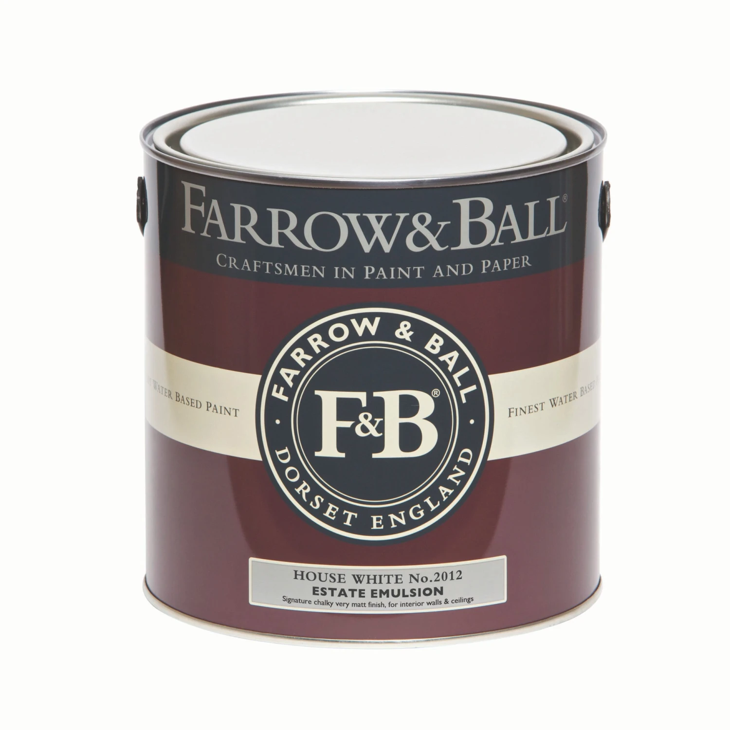 Farrow & Ball Estate House White No.2012 Matt Emulsion Paint, 2.5L 2 Farrow & Ball Estate House White No.2012 Matt Emulsion Paint, 2.5L - Image 2
