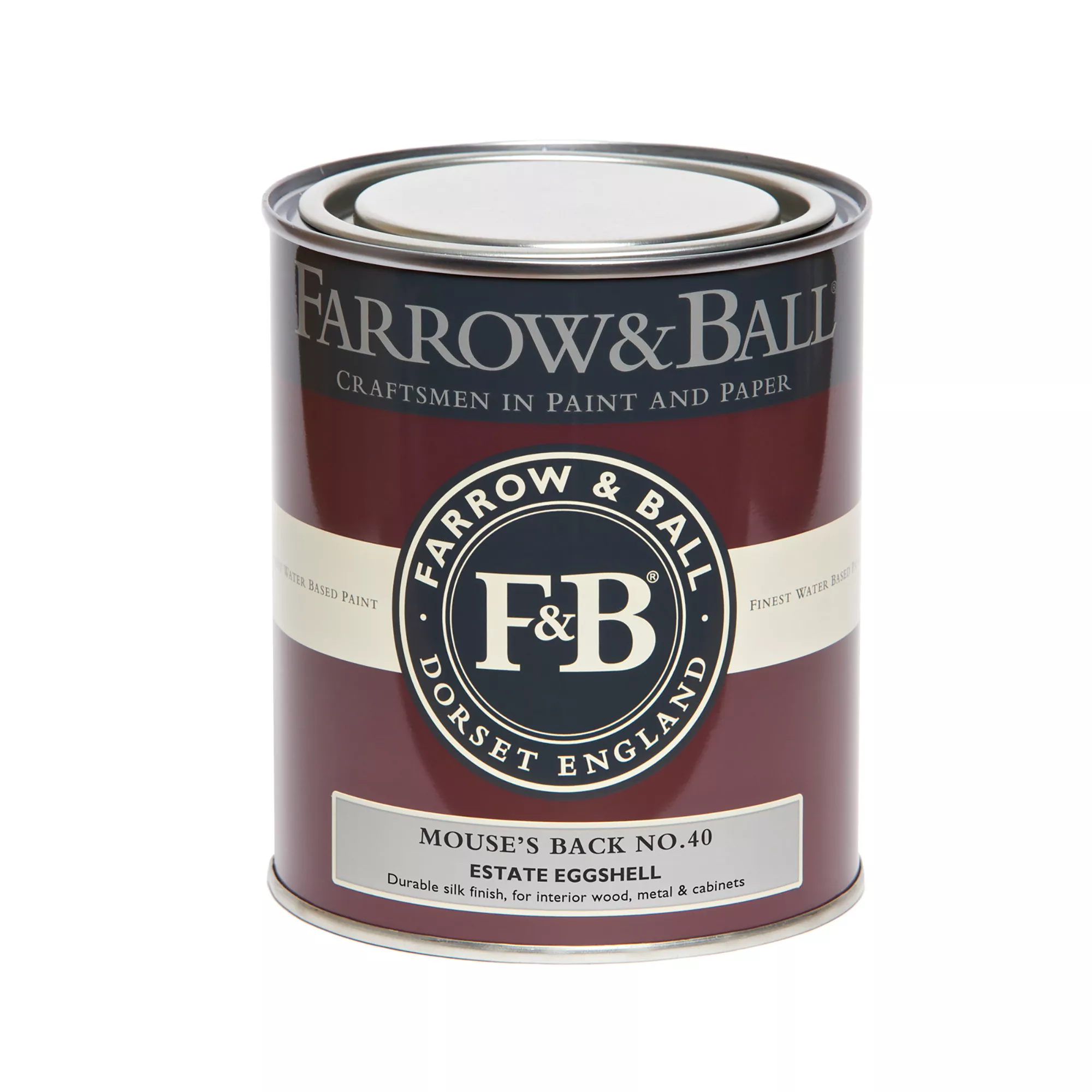 Farrow & Ball Estate Mouse's Back No.40 Eggshell Paint, 750ml 2 Farrow & Ball Estate Mouse's Back No.40 Eggshell Paint, 750ml - Image 2