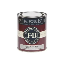 Farrow & Ball Paean Black No.294 Gloss Metal & Wood Paint, 750ml -Decor Pro Shop farrow ball paean black no 294 gloss metal wood paint 750ml5051836057947 08c bq
