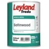 Leyland Trade Pure Brilliant White Satinwood Metal & Wood Paint, 750ml