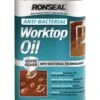 Ronseal Clear Matt Anti-bacterial Worktop Oil, 500ml