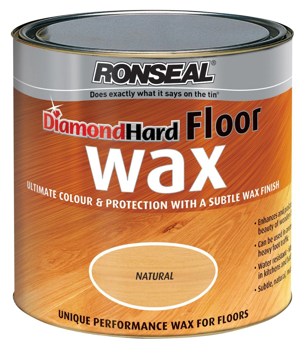 Ronseal Diamond Hard Natural Oak Matt Wax Wood Wax, 2.5L 1 Ronseal Diamond Hard Natural Oak Matt Wax Wood Wax, 2.5L